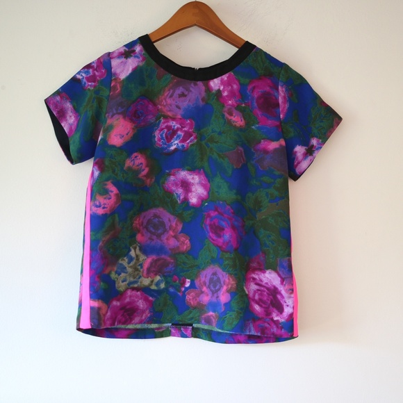 Sandro Tops - Sandro Bright Floral Top Size 1